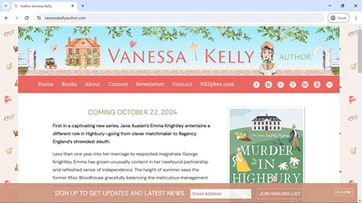 Author Vanessa Kelly - <a href='https://www.vanessakellyauthor.com/' target='_blank'>https://www.vanessakellyauthor/</a>